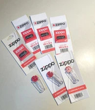 Zippo Lighter Flint + Wick Genuine Original Parts All But One Pack are Unopened