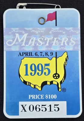LNIP Rare! 1995 Masters Tournament Augusta Badge! Ben Crenshaw Wins! Lowest BIN!