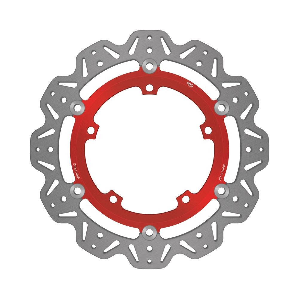 EBC Float V-Disc Red Hub FRHS for Triumph Speed Triple R ABS 2 Pad Brembo 14-16