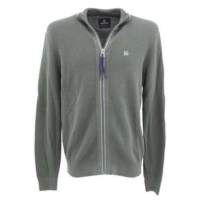  LERROS Herren Strickjacke Stehkragen khakigrün 33194