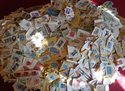 HUGE LOT Approx 6480 US Stamp Collection USED On Paper UNSEARCHED 1950/60/70s