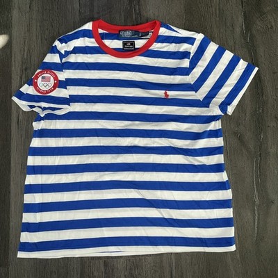 Polo Ralph Lauren Womens XL 2016 USA Olympic Team Shirt Blue White