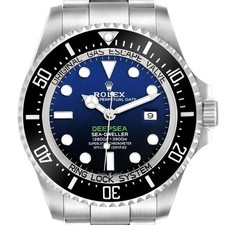 Rolex Seadweller Deepsea 44 Steel Cameron D-Blue Mens Watch 126660 Box Card