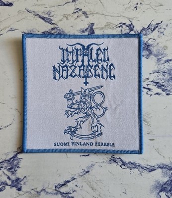 Impaled Nazarene Suomi Finland Perkele Blue Border Woven Patch