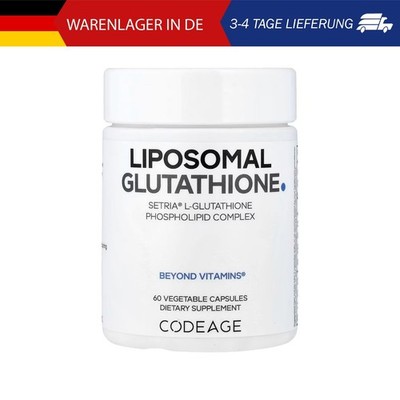 Codeage, Liposomal, Glutathione, liposomales Glutathion, 60 pflanzliche Kapseln