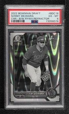 2022 Bowman Draft Black & White RayWave Refractor Sonny DiChiara PSA 6 bn5