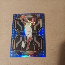 Bones Hyland 2021-22 Prizm Basketball Blue 75th Anniversary Prizm #302 Nuggets 