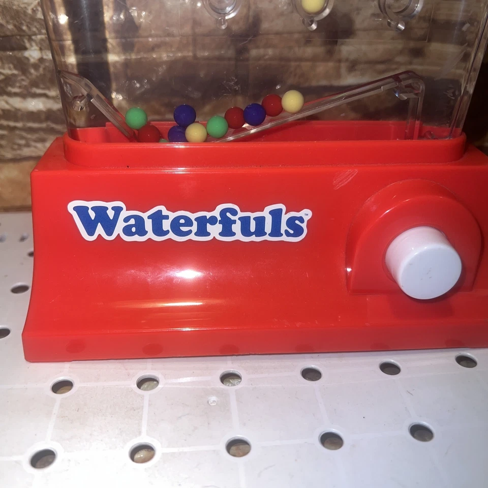 Vintage Waterfuls Wonderful Water Push Luck Skill Game Red Tic Tac Toe Sensory - Image 3 of 4