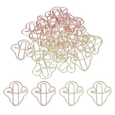20 Pieces Small Cute Shaped Paper Clip 30mm Rose Gold/Gold