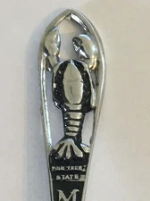 Pine Tree State Maine Vintage Souvenir Spoon Collectible