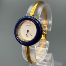 [Quasi Come Nuovo] Orologio Gucci Cambio Lunetta 11/12 Quarzo Donna Oro Bianco Funzionante