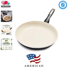 Rio Ceramic Nonstick 12" Frying Pan Skillet, PFAS-Free, Dishwasher Safe, Oven...