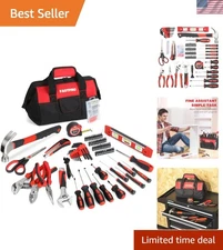 Ultimate 220-Piece Household Tool Kit with Heat-Treated Tools and Organizer Bag