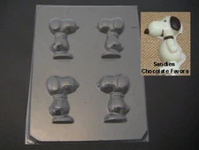 SNOOPY 3D Peanuts Beagle Chocolate Soap Crayon Candy Lollipop Mold