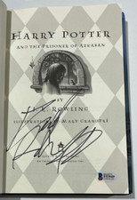 DANIEL RADCLIFFE SIGNED HARRY POTTER AND THE PRISONER OF AZKABAN BOOK BECKETT 5 DANIEL RADCLIFFE SIGNED HARRY POTTER AND THE PRISONER OF AZKABAN BOOK BECKETT 5