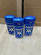 3 Pack Arrid XX Dry Cool Shower Clear Gel Antiperspirant Deodorant 2.6 oz