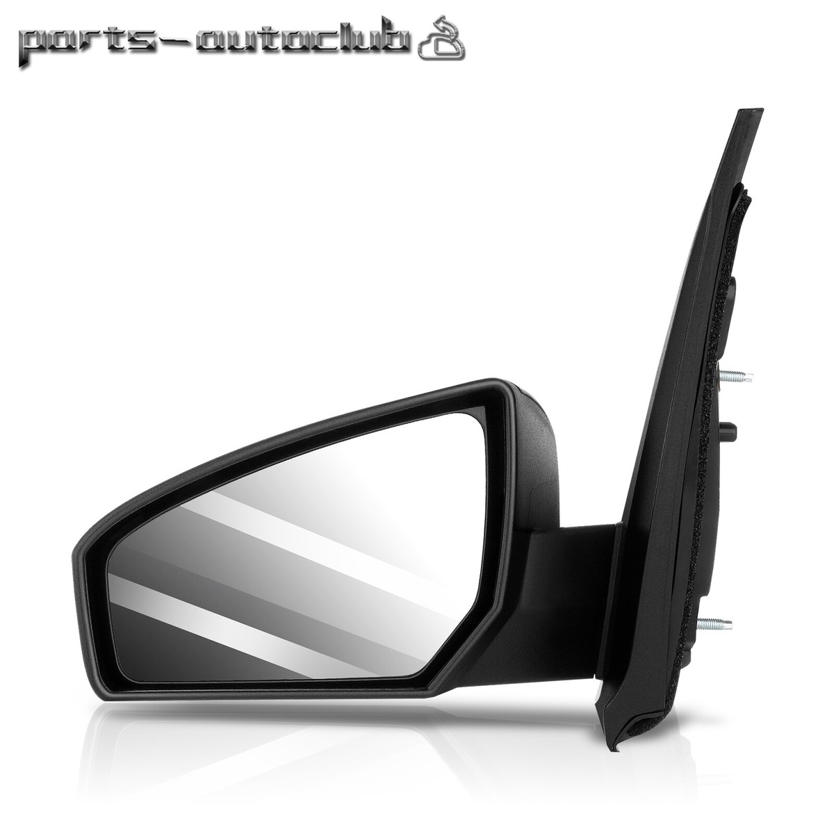 Power Movement Black Driver Side View Mirror For 2007-2012 Nissan