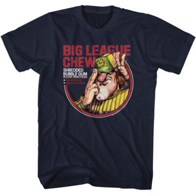 Big League Chew Bubblegum Baseball T-Shirt Pitchers Fresh Mound Circle Navy