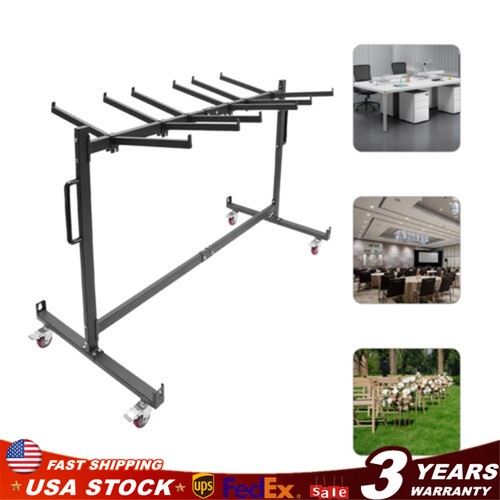 Folding Chair Rack Dolly Cart Table Storage Rack Desk Chairs Cart Trolley 42pcs