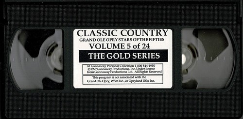 Classic Country: Grand Ole Opry Stars of the Fifties Videos (VHS, 1997) 5 0f 12 - Picture 3 of 4