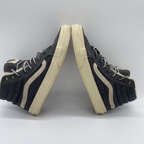 Vans Off The Wall 721277 Gray Unisex High Top Sneakers Size Men 6.5 Women 8 - Picture 4 of 9