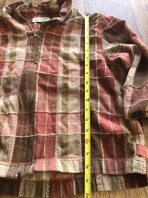 Womens Vintage Lemon Grass Zip Jacket M With Sleeveless Tank Brown