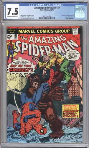 Amazing Spider-Man #139 CGC 7.5 - 1st appearance of Grizzly (Maxwell Markham)
