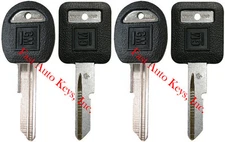 4 NEW GM Logo OEM "A" IGNITION +"B" DOORS/TRUNK Key Blanks Uncut 593196 + 593197