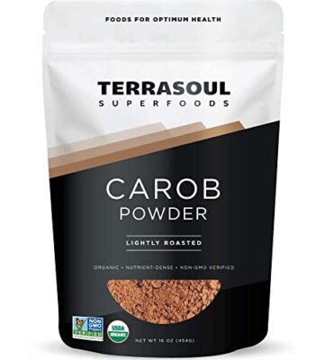 Organic Carob Powder 1 Lb - Cocoa Powder Alternative | High in Fiber