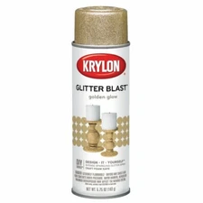 Krylon K03801A00 Glitter Blast Glitter Spray Paint Golden Glow, 5.75 oz