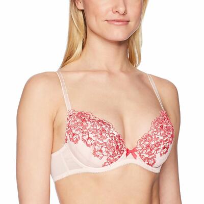 Gossard RASPBERRY KISS Colour Clash Underwire Plunge Bra, US 32C, UK 32C