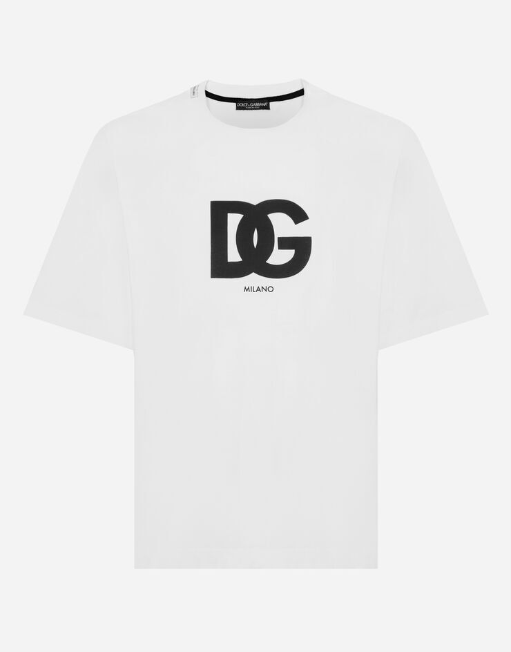 Tシャツ・カットソー Dolce & Gabbana FW24 WIDE TURTLENECK (G8SD9T FU1NUN0000) Loose silk turtleneck with shirt cuffs in Black for Men