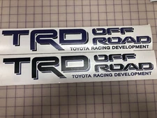 2x TRD Off Road Decals for Toyota Tacoma Tundra Bedside Vinyl Decal CUSTOM COLOR