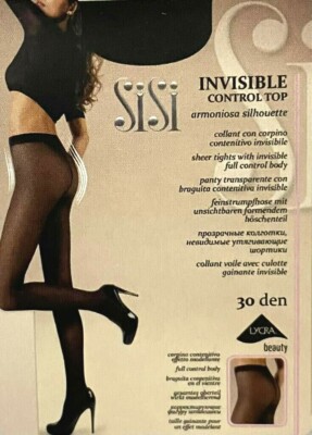 SiSi INVISIBLE control top N. Strumpfhose mit unsichtbarem Containment Body, 30 Den