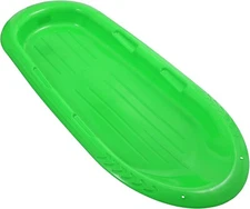 Superio Toboggan Snow Sled for Kids and Adults, 48" Heavy Duty Plastic Slider