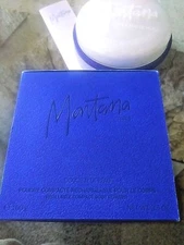 Montana refillable compact body powder 3.5 oz NIB EXTREMELY RARE! New Boxed