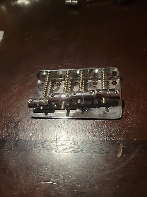 Unbranded P Bass Or Jazz Bass Bridge  Chrome