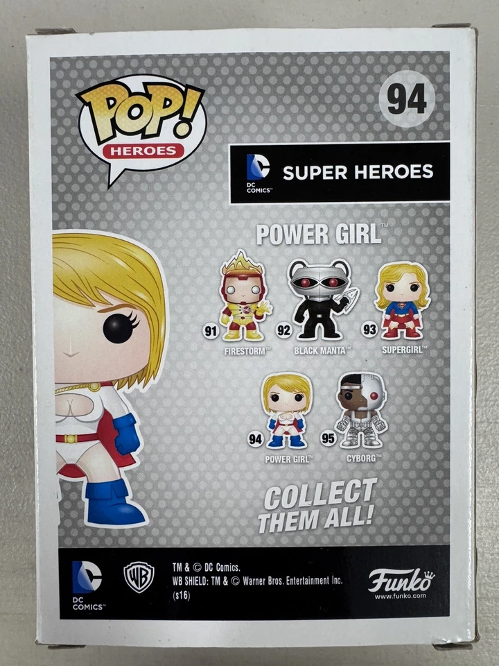 Power Girl 94 ~ Super Heróis da DC Comics ~ Vinil Funko Pop - Imagem 3 de 4