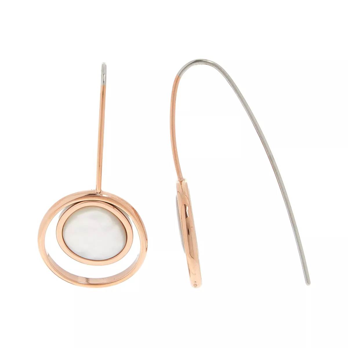 Skagen agnethe shop rose gold earrings