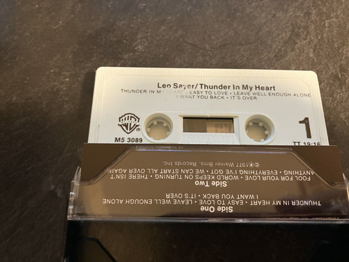 LEO SAYER - THUNDER IN MY HEART - CASSETTE TAPE 1977 - Picture 3 of 5