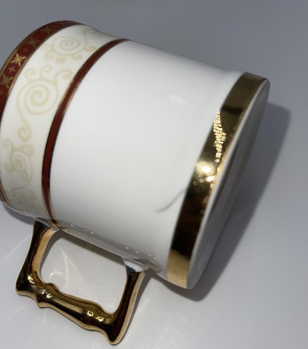 Set Of 8 Bharat Bone China Teacups / Coffee Mugs - Picture 8 of 8