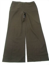 RALPH LAUREN Pants Women's Size 8 Wool blend Flat Front Stretch Brown