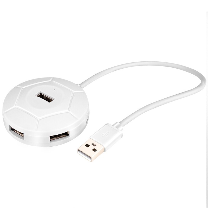 4-Port USB 2.0 Hub with Magnetic Base for Laptop & PC