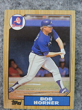 1987 Topps #660 Bob Horner Baseball Card
