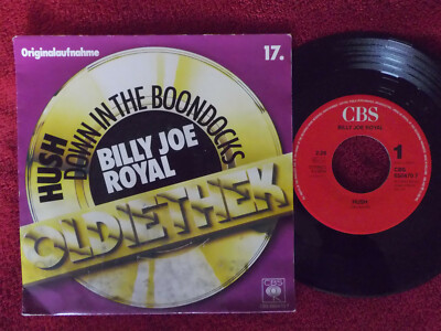 Billy Joe Royal - Hush / Down in the Boondocks   prima NL CBS Oldiethek 45
