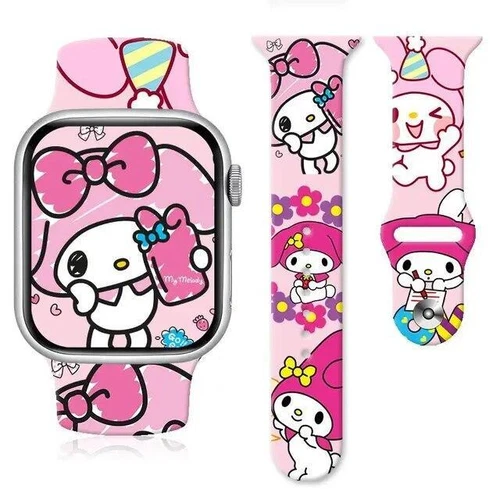 Anime Sannrio My Melody Cinnamoroll Kuromi Uhrenarmband für Apple Watch 8765 Stra - Bild 45 von 58