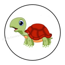 CUTE TURTLE ENVELOPE SEALS LABELS STICKERS PARTY FAVORS