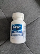 Colace Regular Strength Stool Softener 100mg Docusate Sodium 100 Cap Ex 09/25