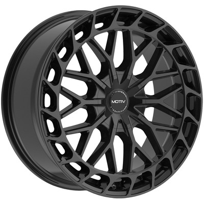 Motiv 442B 17x7.5 5x112/5x4.5'' +40mm Gloss Black Wheel Rim 17'' Inch