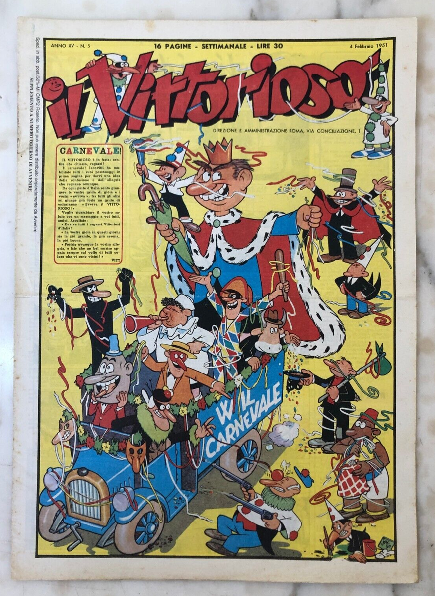 Il Vittorioso Ristampa Avvenire 1994 Copertina di Benito Jacovitti
